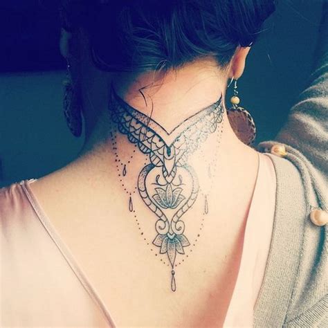 tattoo ideas for the back of the neck|tattoo designs back of neck.